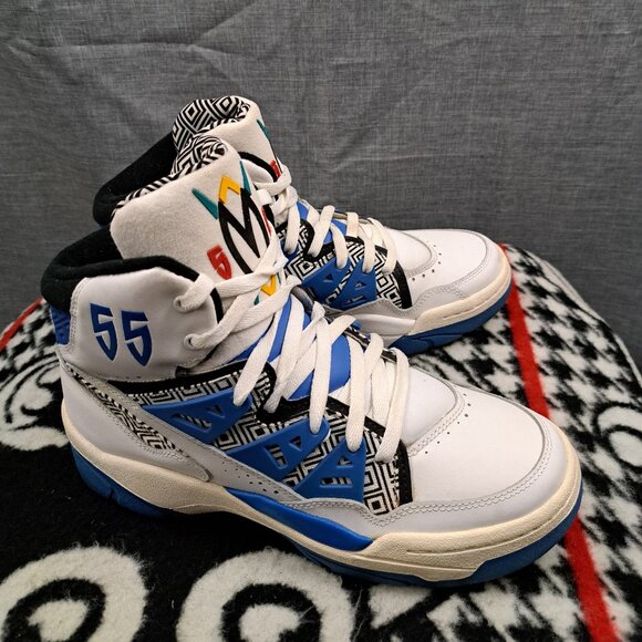 Adidas Mens Size 9 Mutumbo Royal Basketball Shoes G99903 Dikembe Nuggets 76ers